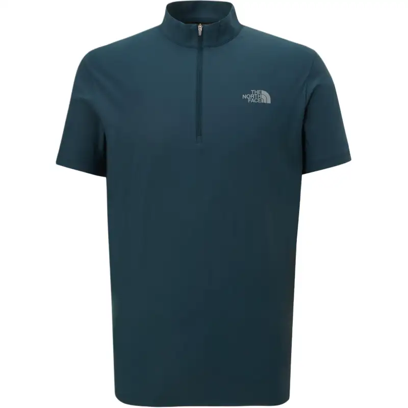 THE NORTH FACE Minus Tech S/S Zip Tee T Shirt Men's Blue