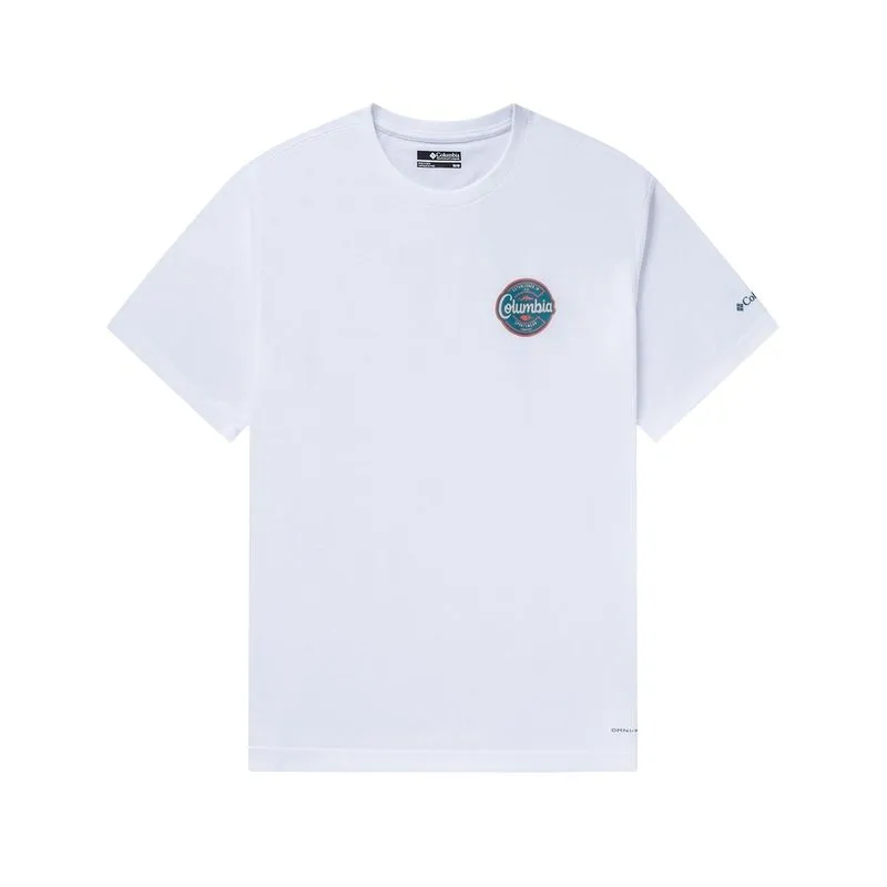 Columbia T-Shirts Men's White/100 Crew Neck Moderate