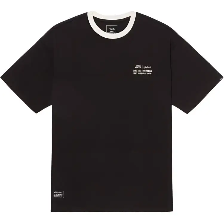 Vans Asia Artist Collection T Shirts Men's Black Crew Neck Moderate