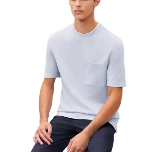 HERMES SS25 T Shirt Men's Light Blue