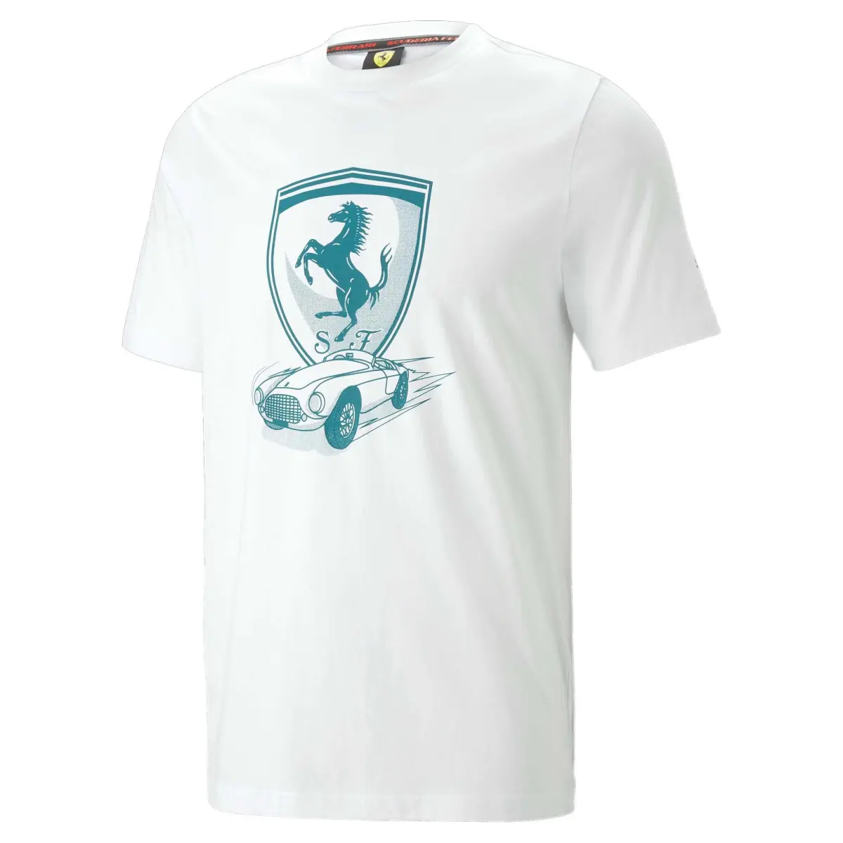 PUMA T-Shirts Unisex White Crew Neck Thin