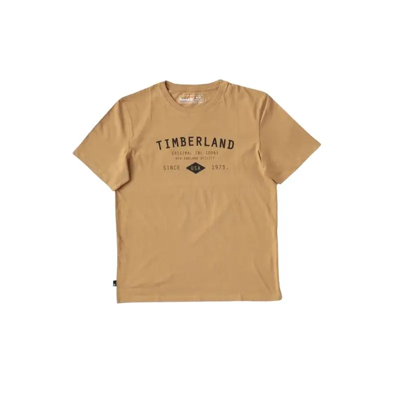 Timberland T Shirts Men's Wheat Crew Neck Moderate