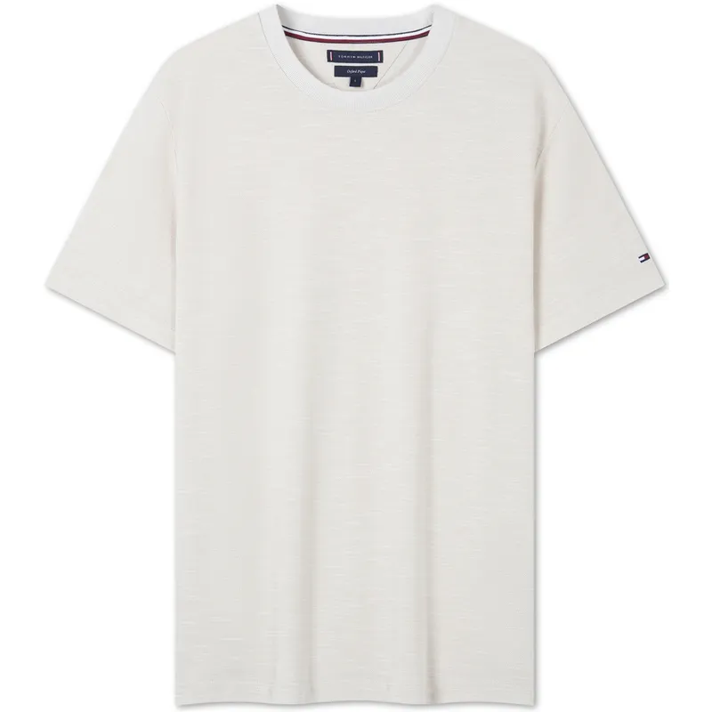 Tommy Hilfiger T Shirt Men's Ecru