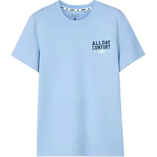 Skechers T Shirt Men's Cerulean Sky
