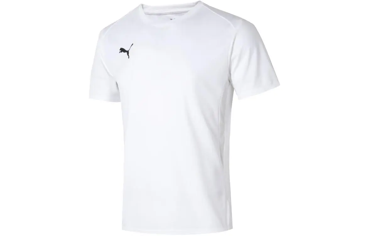 PUMA T-Shirts Men's White Crew Neck Moderate