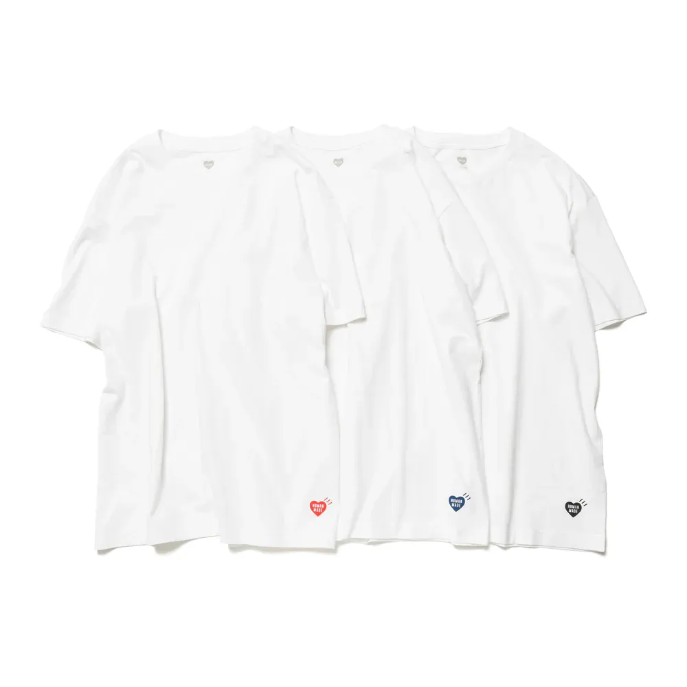 Human Made logo-patch T-shirt (pack of three)