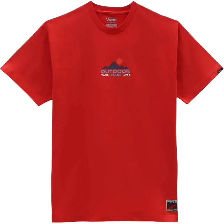 Vans T Shirts Men's Red Crew Neck