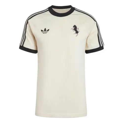 Adidas Originals x Juventus F.C. ADICOLOR CLASSICS 3 STRIPES FW24 T Shirt Men's Magic White Color