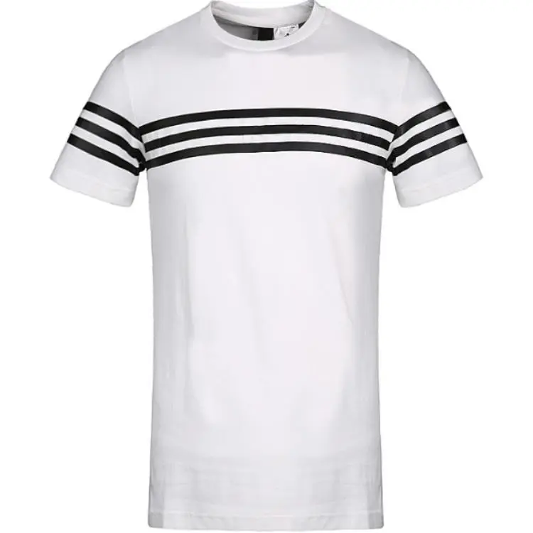 Adidas T-Shirts Men's White Crew Neck Moderate