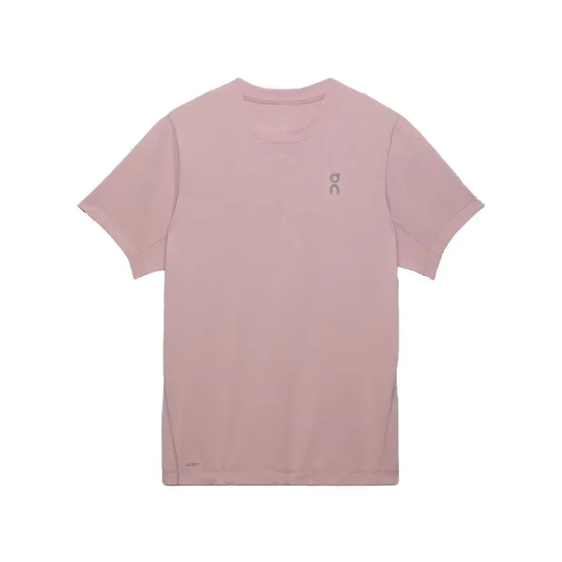 On T-Shirts Men's Pink Crew Neck Moderate