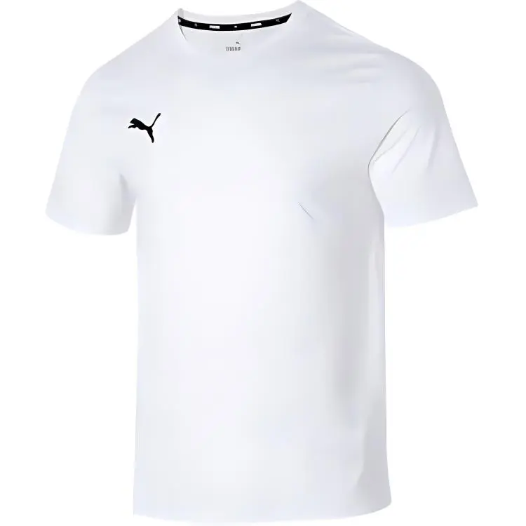 PUMA T-Shirts Men's White Crew Neck Moderate
