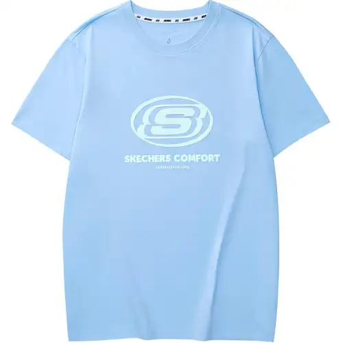 Skechers T Shirt Unisex Sky Blue