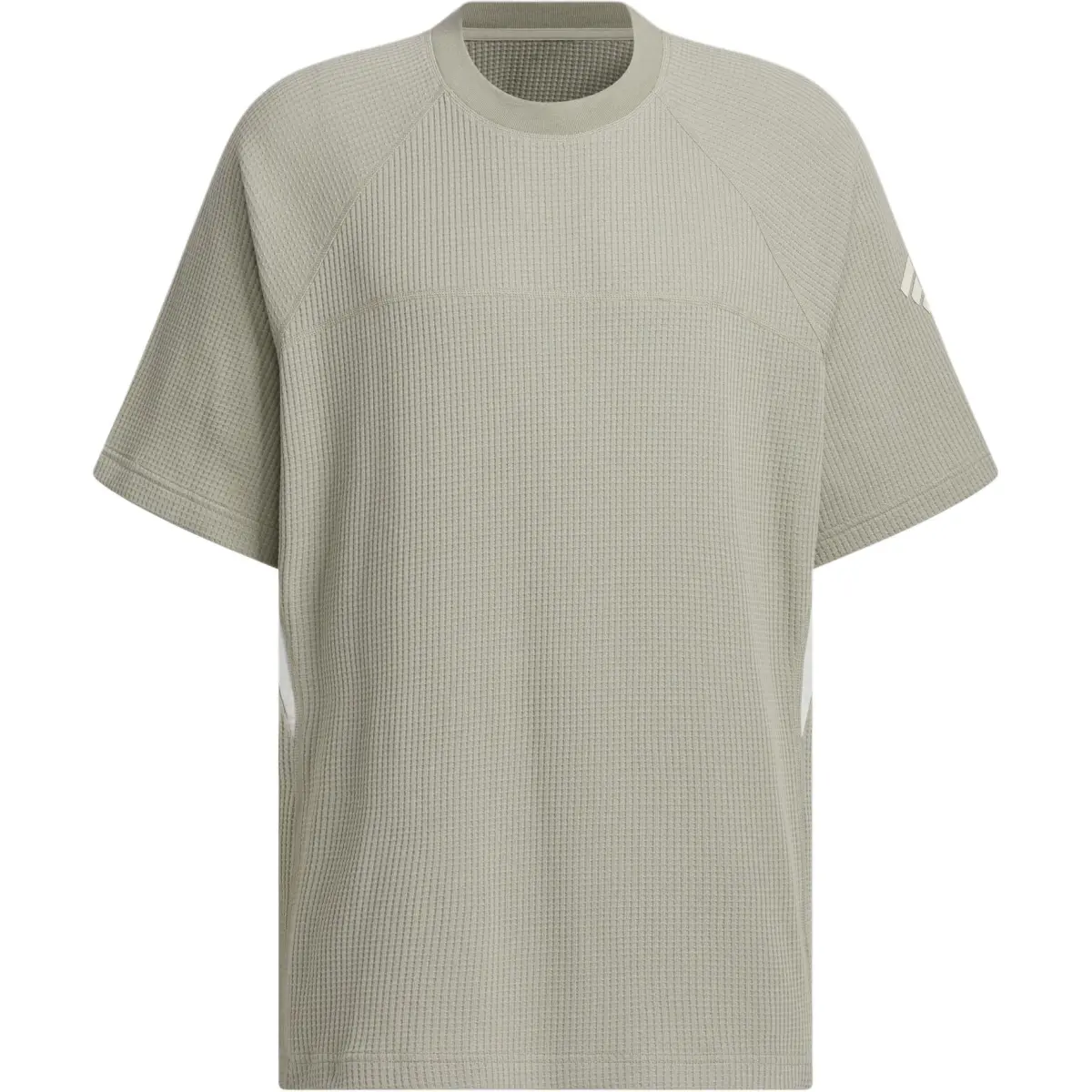 Adidas COLORBLOCK Raglan Sleeve T Shirt Men's Pebble Silver Gray
