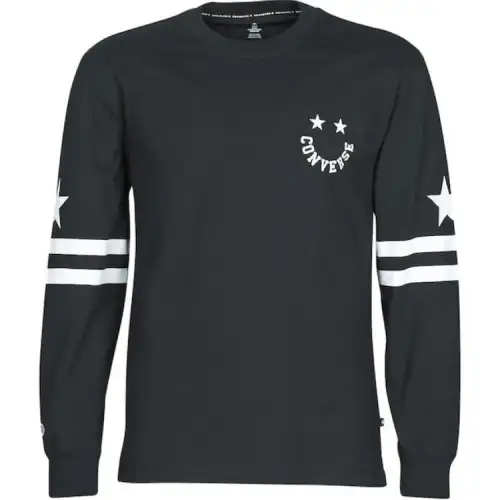 Converse Twisted Varsity Cheerful T Shirt Men's Black
