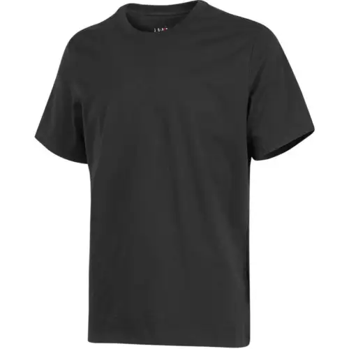 Jordan T Shirts Men's Black Crew Neck Moderate Straight Fit