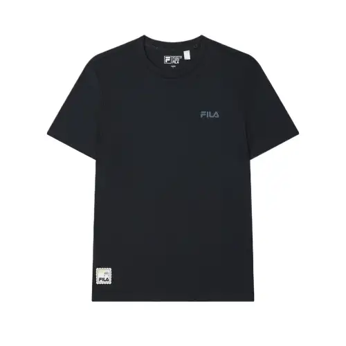 FILA T Shirts Men's Legend Blue Crew Neck Moderate Straight Fit