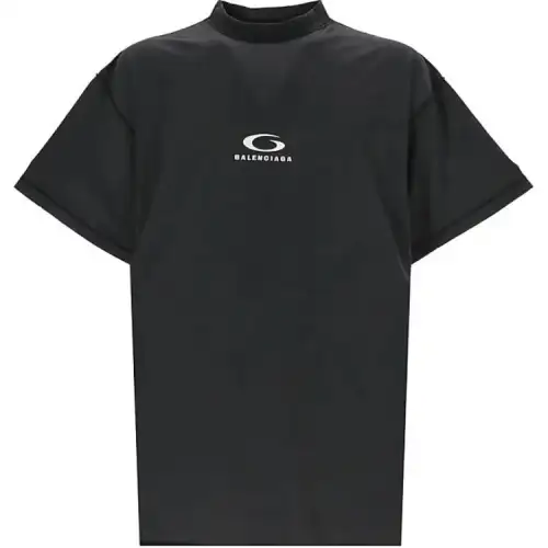 Balenciaga Logo Printed Short Sleeved T Shirt