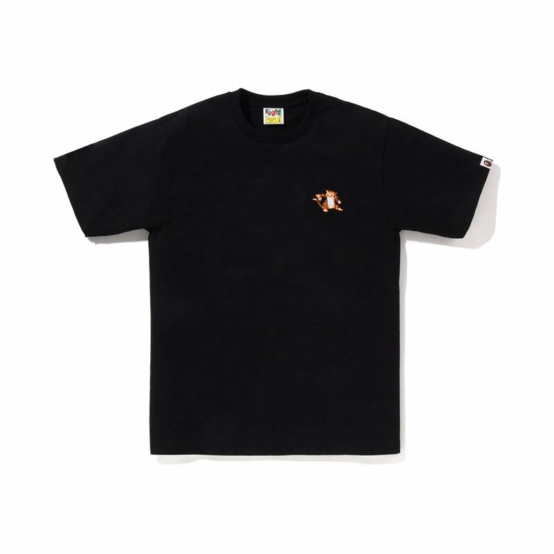 Мужская футболка A BATHING APE (черная) — фото 4