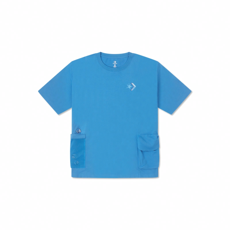 Мужская футболка Converse Summer Drink Pocket (синяя)