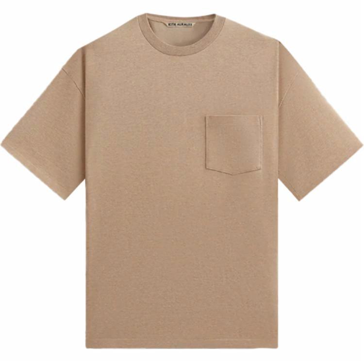 Мужская футболка KITH x Auralee (бежевая)