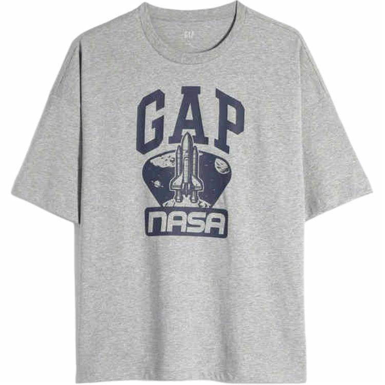 Мужская футболка GAP x NASA (черная)