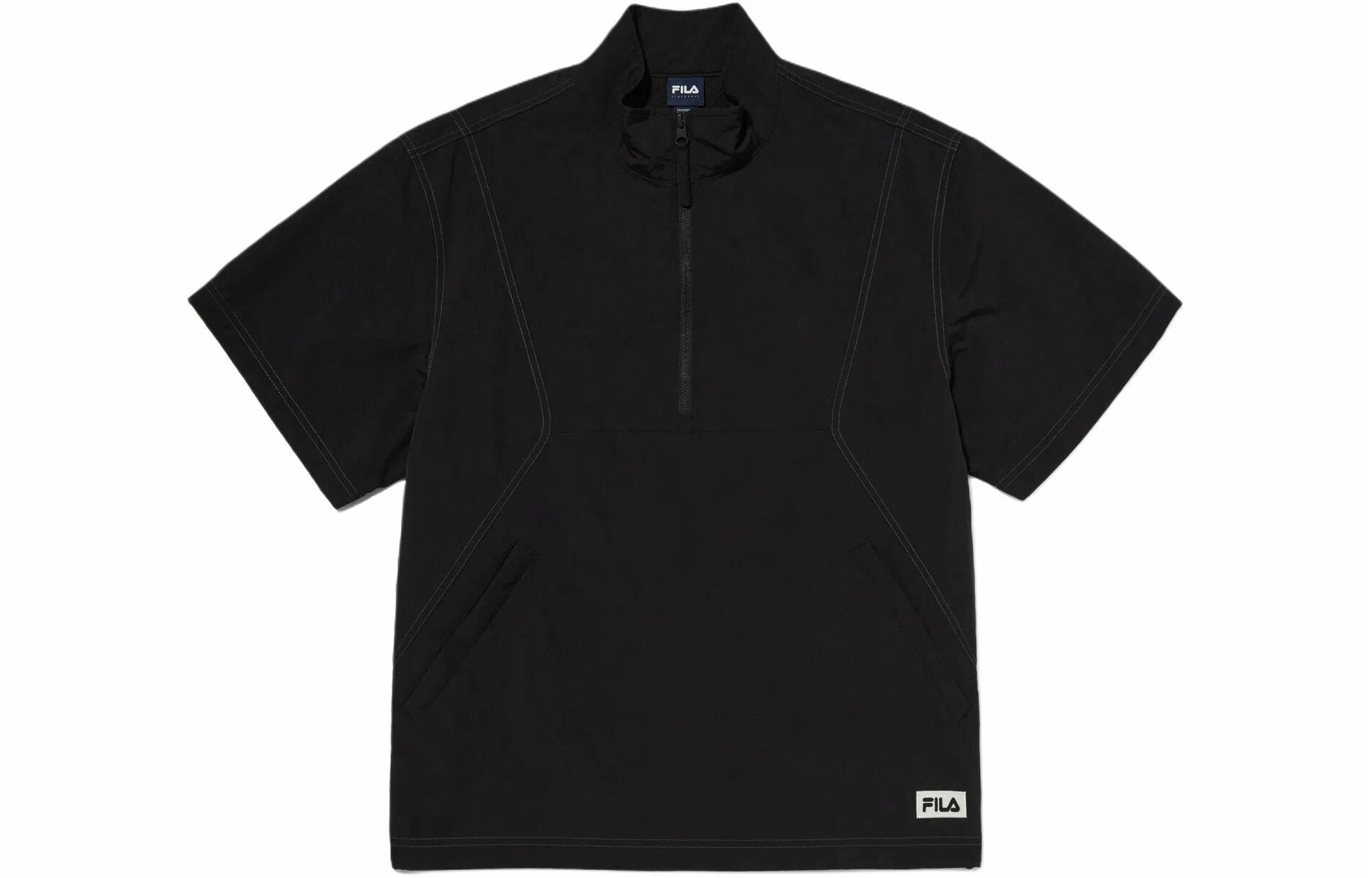 Футболка Fila Stand Collar (черная)
