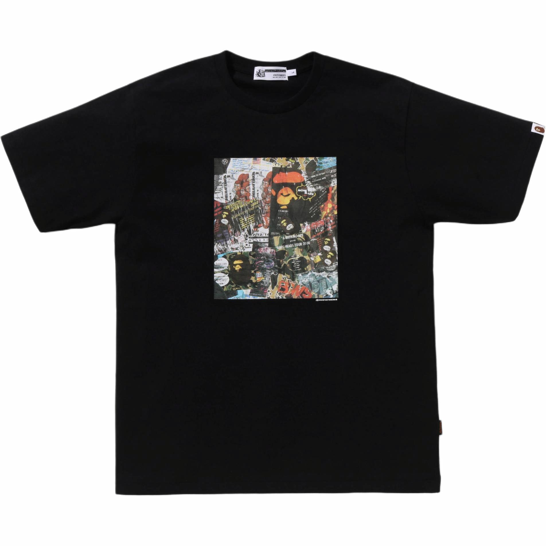 Мужская футболка A BATHING APE (черная)