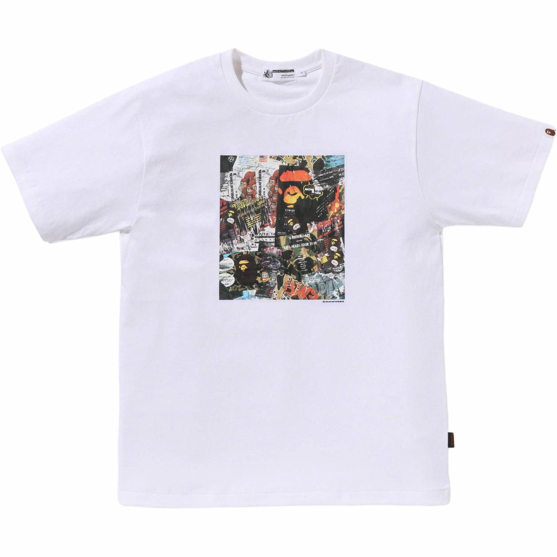 Мужская футболка A BATHING APE (черная) — Черный — фото 3