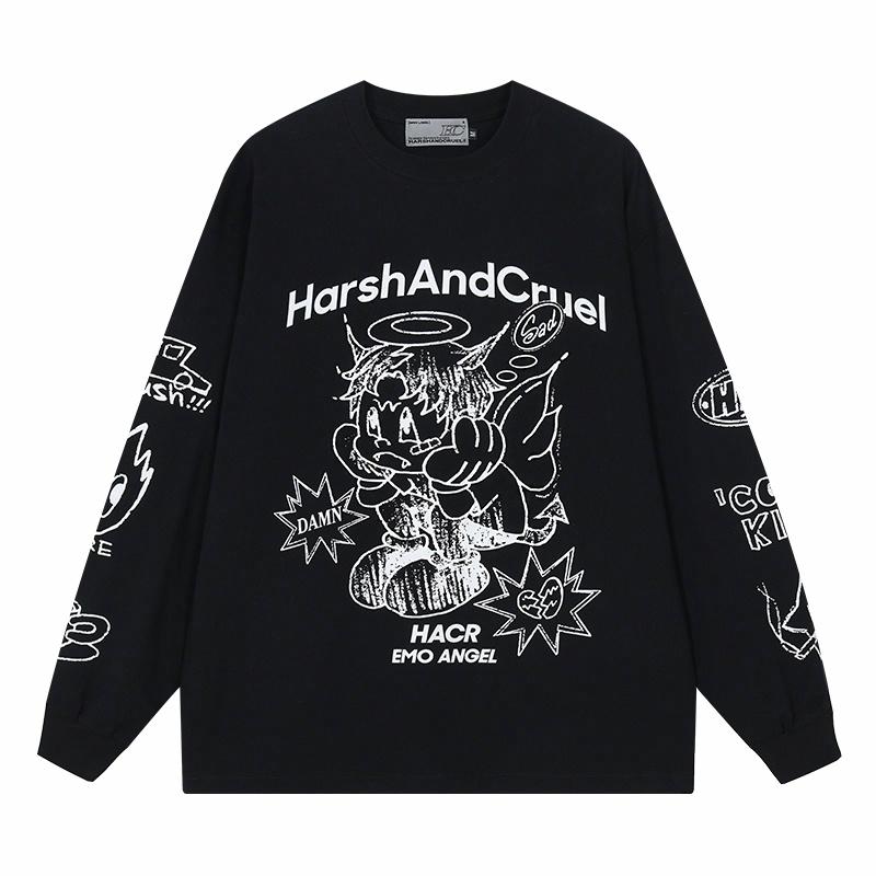 Футболка HARSH AND CRUEL (черно-белый)