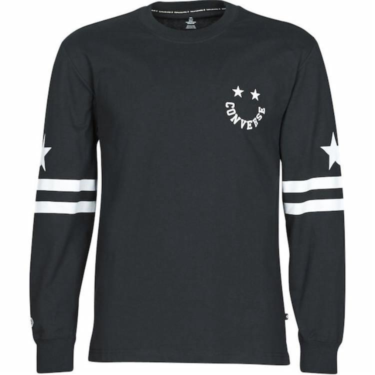 Мужской лонгслив Converse Twisted Varsity (черный)