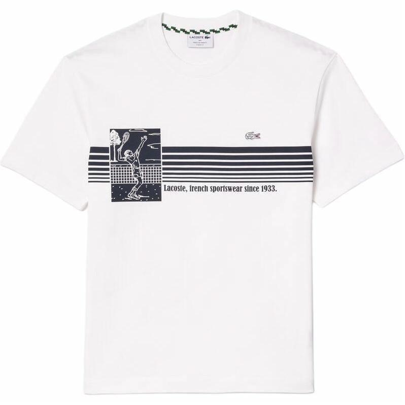Мужская футболка LACOSTE TH9426-001 (белая)