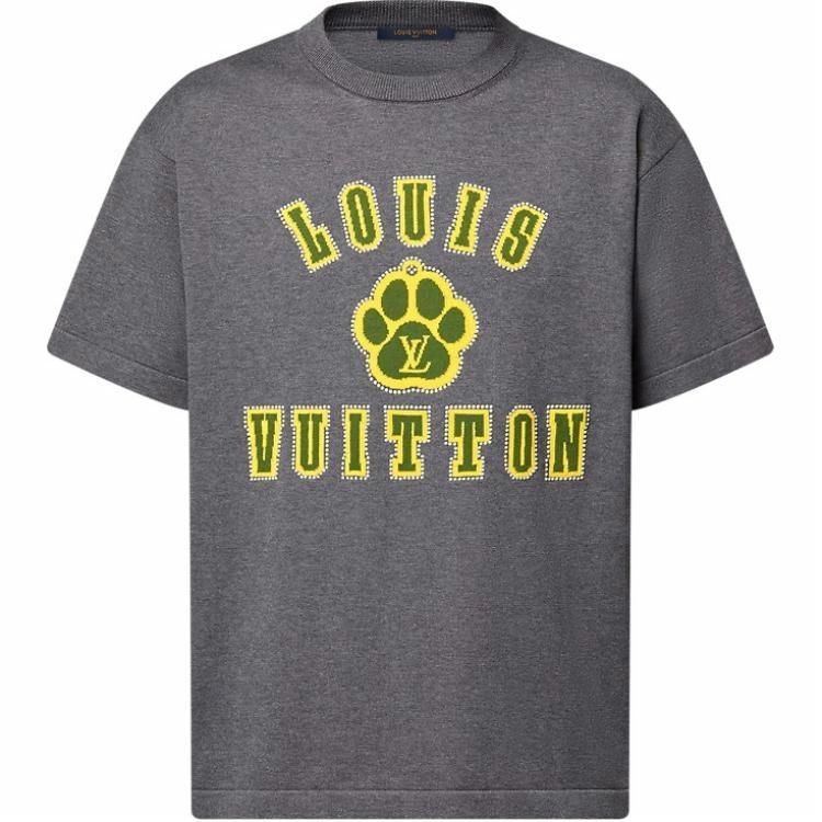 Мужская футболка Louis Vuitton SS25 (серая)