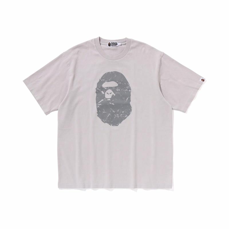 Мужская футболка A BATHING APE A BATHING APE SS25 T (серая) — фото 5