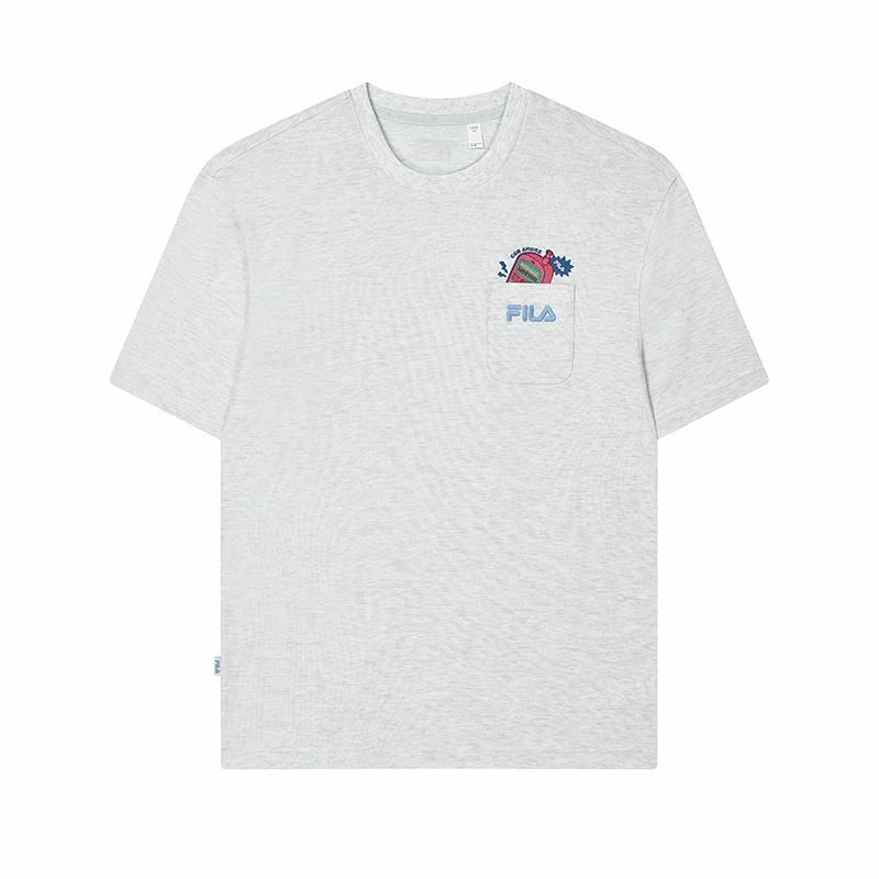 Мужская футболка Fila ORIGINAL (светло-серая)