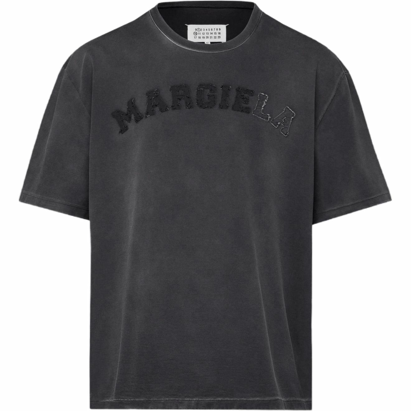 Мужская футболка Maison Margiela Logo (темно-серая)
