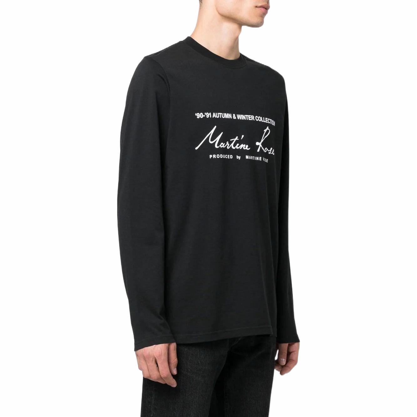 Лонгслив Martine rose Logo (черный) — фото 4
