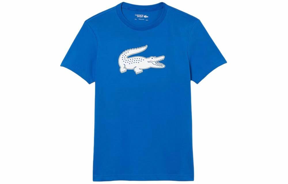 Мужская футболка LACOSTE Мультяшная (синяя)