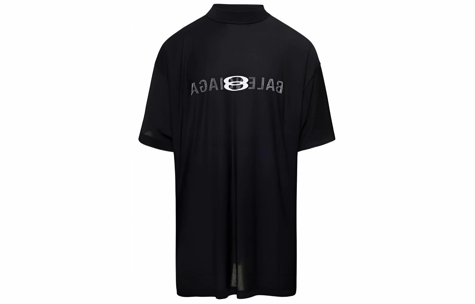 Мужская футболка Balenciaga 787358TQVJ41569 (черная)