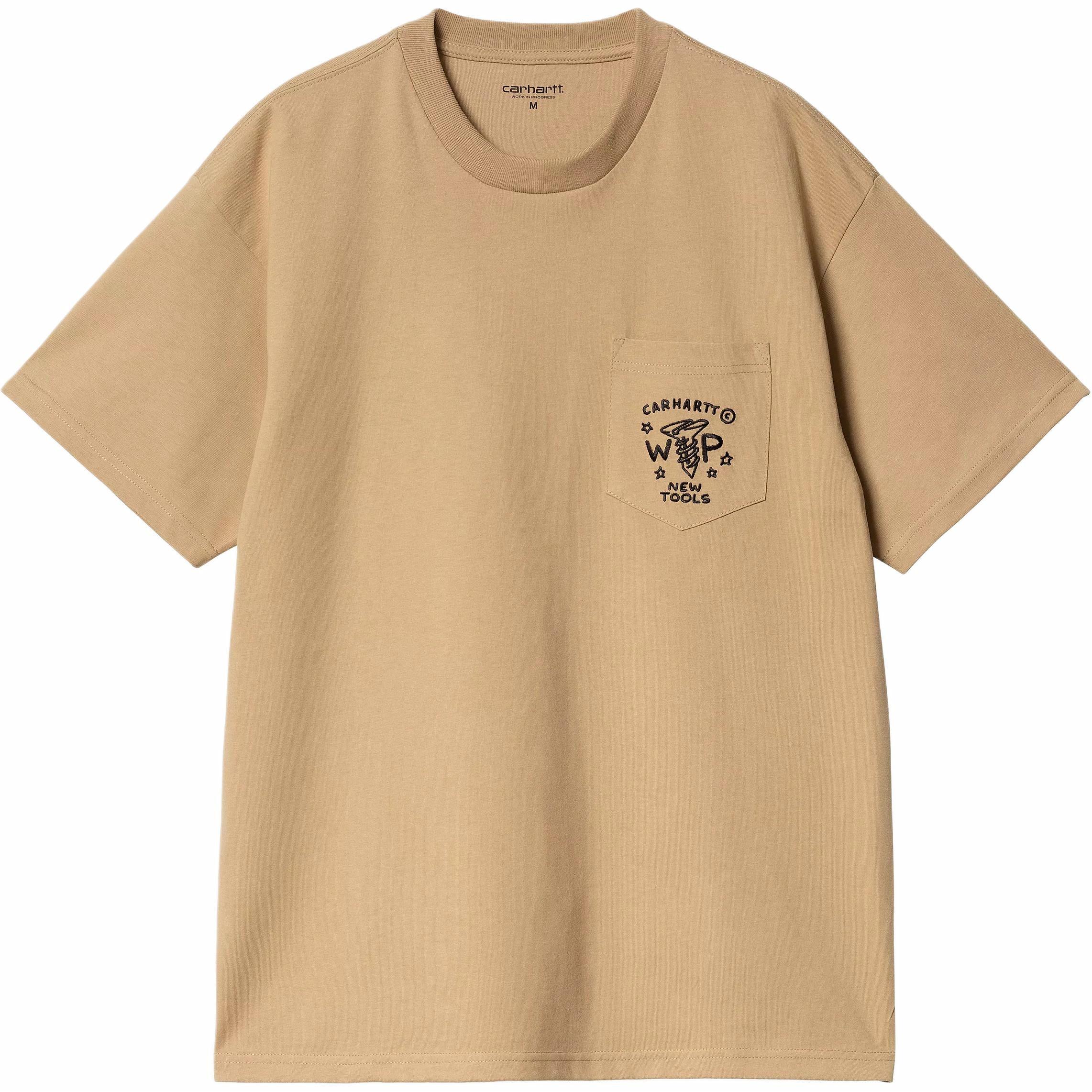 Футболка Carhartt WIP Fragments Pocket (коричневая)