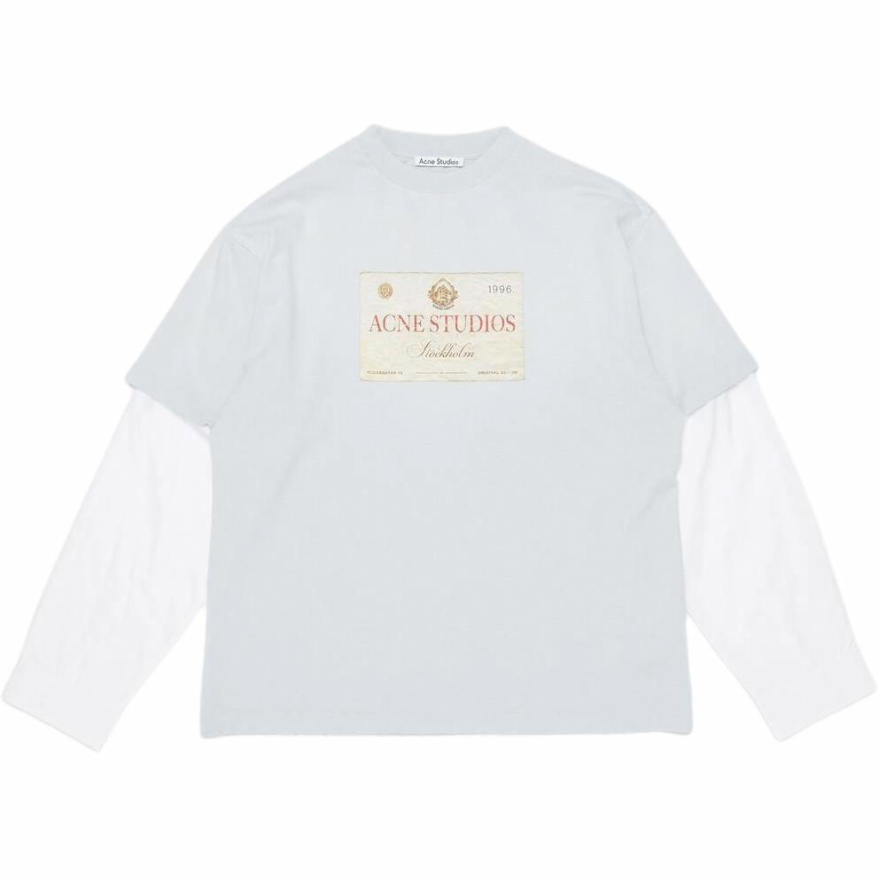 Худи Acne Studios Fake Two-Piece (светло-серое)