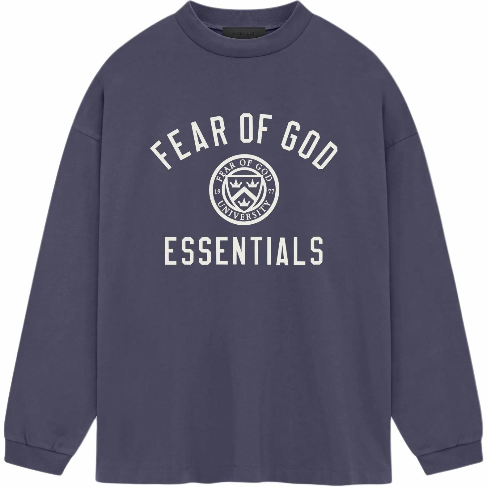 Мужская футболка Fear of God Essentials (бежевая)