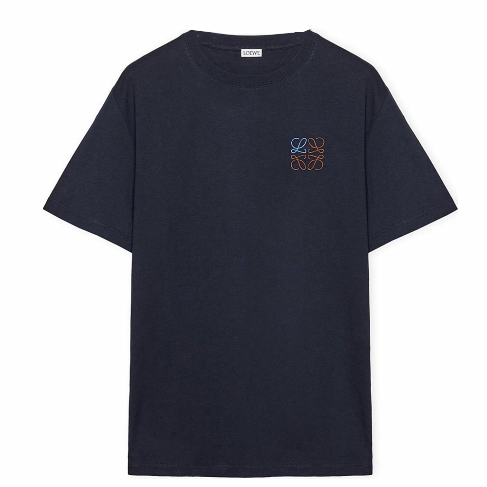 Мужская футболка LOEWE T-shirt (темно-синяя)