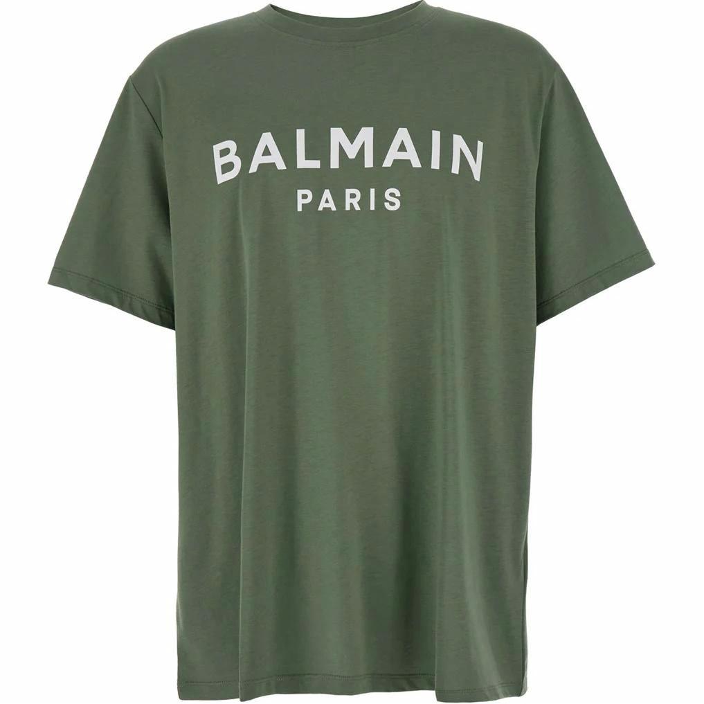 Мужская футболка BALMAIN (зеленая)