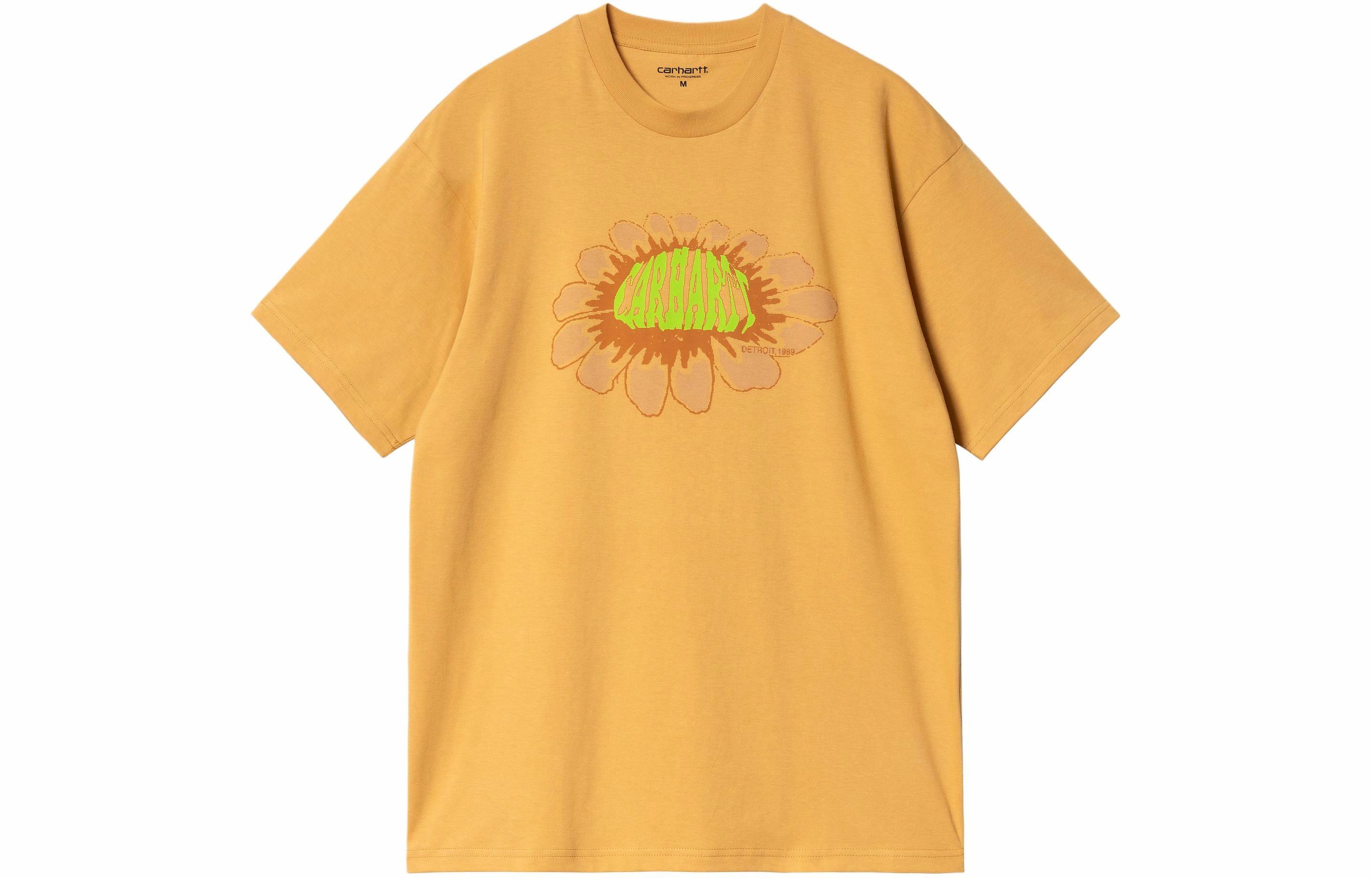Мужская футболка Carhartt Carhartt WIP SS24 S/S Pixel Flower T-Shir (желтая)