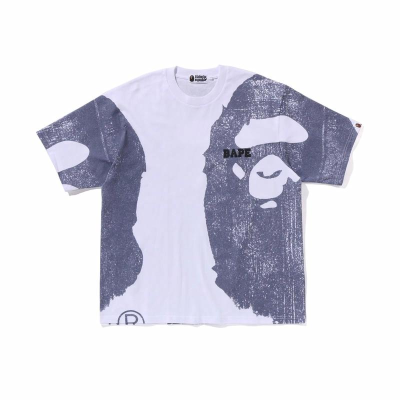 Мужская футболка A BATHING APE SS25 (серая)