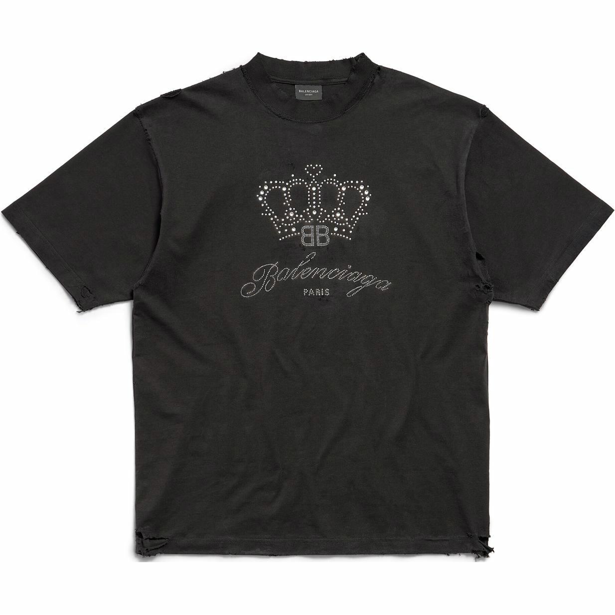 Футболка Balenciaga BbMotel Fit T-Shirt (черная)