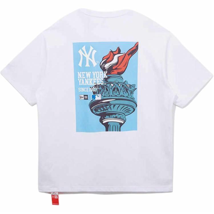 Футболка New Era Summer Poster MLB (белая)
