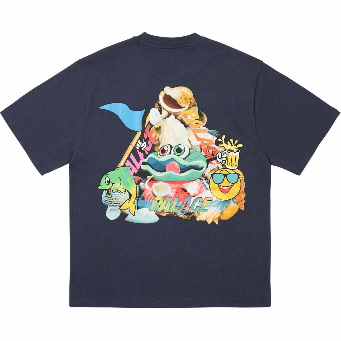 Футболка Palace PALACE FW24 P SEA T-SHIRT T (морской синий)