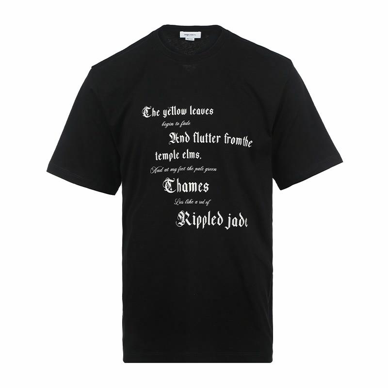 Мужская футболка Alexander McQueen Alexander McQueen SS25 T (черная)