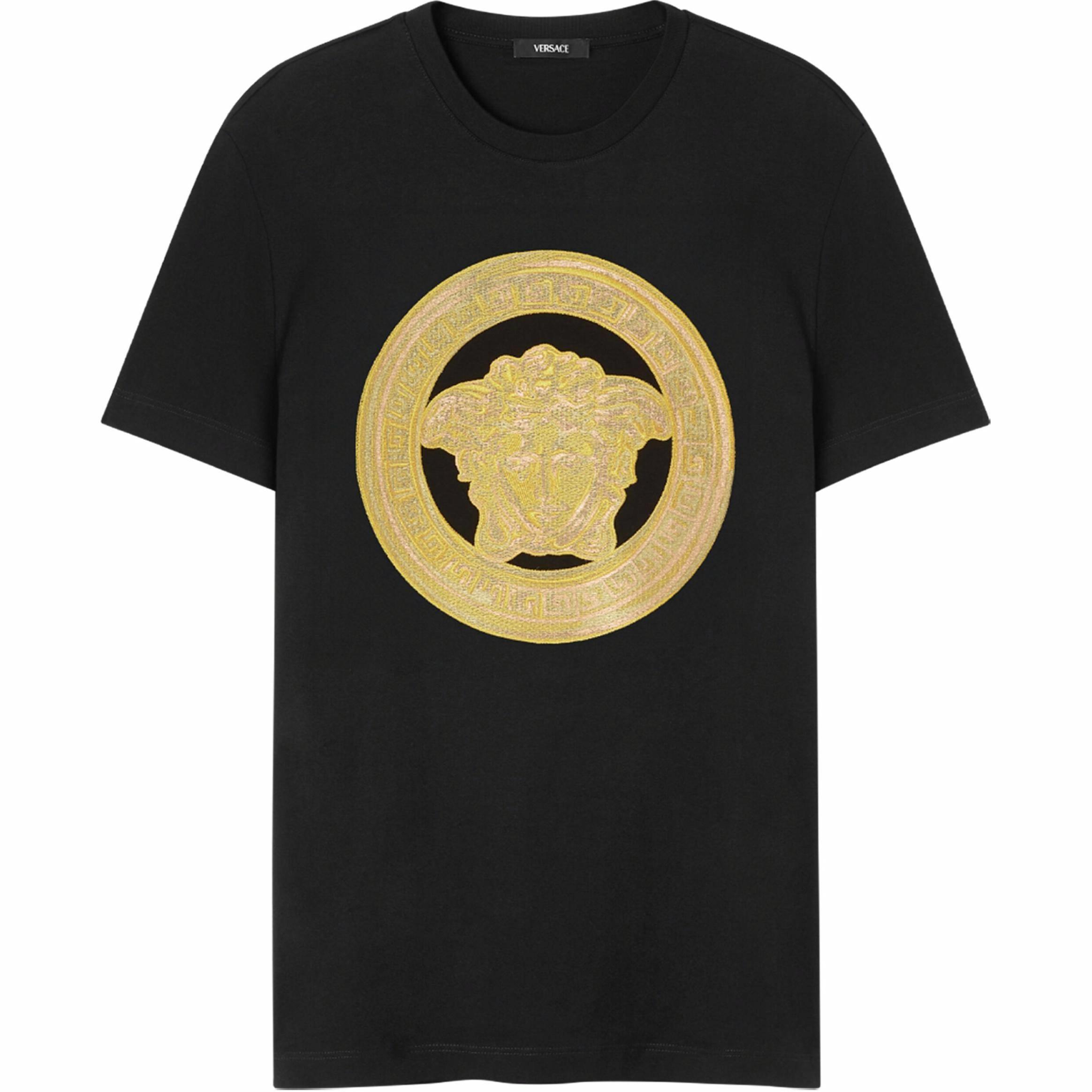 Мужская футболка Versace VERSACE LogoT (черная)